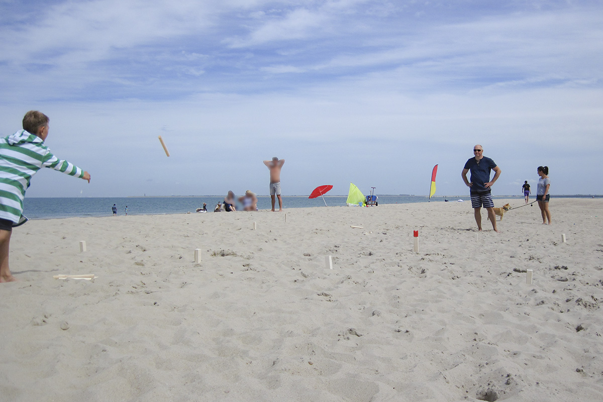 Androni Boccia-Spiel Urlaub Strand Sand See Freizeit Geschicklichkeit Wettkampf 