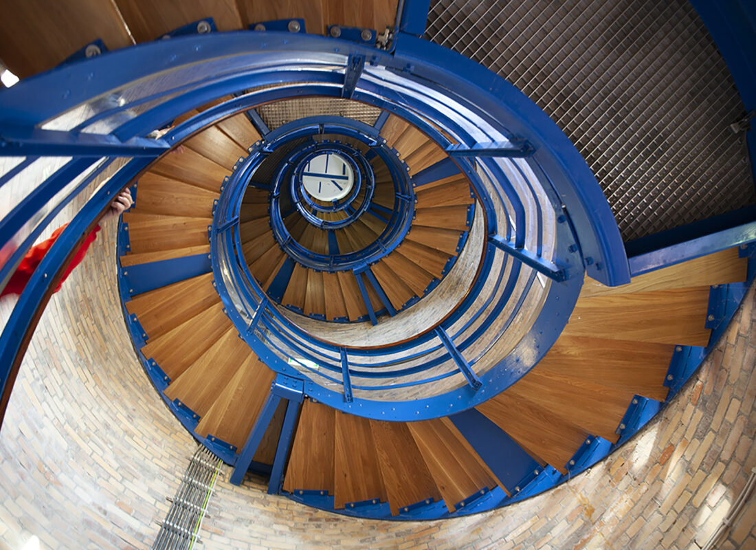 Wendeltreppe im Leuchtturm Flügge